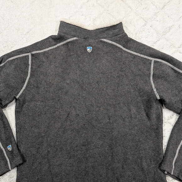 Kuhl Sweater Mens XL Gray Fleece Pullover Europa ¼ Zip Performance Travel - Picture 9 of 9